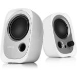 Edifier R12U USB Multimedia PC Speakers - White USB Powered with 3.5mm AUX Input - 4W RMS - Headphone Output - Bass Reflex Port - Compact Design