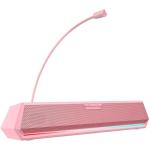 Edifier G1500 BAR 7.1 Surround Desktop PC Gaming Soundbar Speaker System with Bluetooth 5.3 - Pink USB Powered - 3.5mm Output - Detachable Microphone - RGB Lighting - Music / Game / Movie EQ Modes