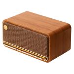 Edifier MP230 20W Portable Tabletop Bluetooth Stereo Speaker - Brown Premium Wooden Finish - Bluetooth + 3.5mm + SD Card + USB-C Inputs - Up to 10 Hours Playback