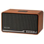 Edifier S300 80W Premium Wireless Hi-Fi Tabletop Speaker with AirPlay 2 - Brown Hi-Res Audio via Dual-Band WiFi + Bluetooth 5.4 with LDAC + USB-C + AUX inputs - Apple AirPlay 2 + Multiroom - 15W tweeters + 50W 5.5" mid-bass driver - Retro d