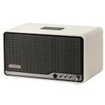 Edifier S300 80W Premium Wireless Hi-Fi Tabletop Speaker with AirPlay 2 - Ivory Hi-Res Audio via Dual-Band WiFi + Bluetooth 5.4 with LDAC + USB-C + AUX inputs - Apple AirPlay 2 + Multiroom - 15W tweeters + 50W 5.5" mid-bass driver - Retro d