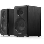 Edifier R33BT 2-Way 3.5" Powered Speaker System with Bluetooth - Black Classic Wooden Enclosure - Compact Design - 3.5mm Aux Input - Ideal for Desktop PC & more