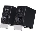 Edifier M60 66W Compact Desktop PC Speaker System with Bluetooth 5.3 - Black 1" Silk Tweeters + 3" Mid-Bass Woofers - High-Quality Bluetooth with LDAC - Touch Controls - Edifier ConneX App - USB-C + 3.5mm Inputs - Aluminium Angled Stands In