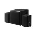 Edifier M601DB 110W 2.1 Multimedia Speaker System with Bluetooth - Black - Modern design with 8" 70W Wireless Subwoofer + 2-way speakers - Ideal for PC & TV - Bluetooth + Optical + RCA + 3.5mm AUX + Coax inputs - Wireless remote included