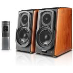 Edifier S1000W 120W Wireless HiFi Powered Bookshelf Speaker System with WiFi & Bluetooth Supports Apple AirPlay + Spotify Connect + Alexa + Tidal - Optical + Coax + RCA inputs - Hi-Res Audio certified - Wireless remote included