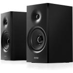 Edifier R1080BT 24W Powered Bookshelf Speaker System with Bluetooth 5.1 - Black 2x 3.5mm AUX Inputs - Easy Top-Mounted Controls