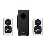 Edifier S880DB MKII 3.75" 2-Way Bookshelf Speakers + T5s Subwoofer 158W 2.1 Bundle White With USB-C + Optical + Coax + 2x RCA + Bluetooth inputs