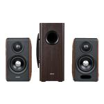 Edifier S880DB MKII 3.75" 2-Way Bookshelf Speakers + T5s Subwoofer 158W 2.1 Bundle - Walnut With USB-C + Optical + Coax + 2x RCA + Bluetooth inputs