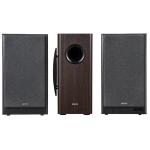 Edifier R2750DB MKII 7" 3-Way Bookshelf Speakers + T5s Subwoofer 214W 2.1 Bundle - Walnut - with HDMI eARC + Bluetooth 6.0