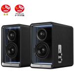 Edifier QR65 Halo 2.0 Premium 65W RGB Speaker System with Bluetooth - Black Hi-Res Audio with LDAC - USB + Bluetooth + Optical + Coax + 3.5mm AUX Inputs - Infinity LED Illumination - 65W GaN Charger Built-In
