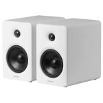 Edifier M90 100W Compact Active Speaker System with Bluetooth & HDMI eARC - White - 4" Aluminium Diaphragm Woofers + 1" Silk Dome Tweeters - 50Hz-40kHz - Subwoofer Output - Hi-Res LDAC Bluetooth 6.0 + HDMI eARC + USB-C + Optical + 3.5mm Aux