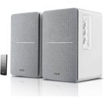 Edifier R1280T 42W Powered Bookshelf Speakers - White 4" Woofers - 2x RCA Inputs - Bass / Treble Controls - Wireless Remote Control Included - For PCs, Laptops, Mac, Vinyl Record Players & more