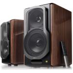 Edifier S2000MKIII Premium Tri-Amped 130W HiFi Powered Bookshelf Speaker System with AptX HD Bluetooth Hi-Res Audio Certified - Planar Diaphragm Tweeters - 5.5" Midbass Speakers - OLED Display - 2x RCA + Optical + Coaxial Inputs