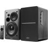 Edifier R1280DBs 42W Powered Bookshelf Speaker System with Bluetooth & Subwoofer Output - Black 2x RCA + Optical + Coax Inputs - Bass / Treble Controls - Wireless Remote Included