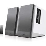 Edifier R1700BT 66W Powered Bookshelf Speaker System with Bluetooth 5.1 - Silver 2x RCA Inputs - Wireless Remote Included
