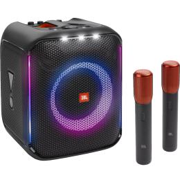 JBL PartyBox Encore 100W Wireless Portable Party Speaker with 2x Digital Microphones - IPX4 Splashproof - Mic + Aux + USB + Bluetooth Inputs - Built-in Dynamic Light Show - Up to 10 Hours of Playback