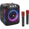 JBL PartyBox Encore 100W Wireless Portable Party Speaker with 2x Digital Microphones - IPX4 Splashproof - Mic + Aux + USB + Bluetooth Inputs - Built-in Dynamic Light Show - Up to 10 Hours of Playback JBL PartyBox Encore 100W Wireless Portable Party Speaker with 2x Digital Microphones - IPX4 Splashproof - Mic + Aux + USB + Bluetooth Inputs - Built-in Dynamic Light Show - Up to 10 Hours of Playback