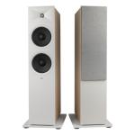 JBL Stage 280F 2.5-Way Dual 8" Passive Floorstanding Loudspeaker - Latte White (Single) Dual 8" Woofers + 1" Horn Tweeter - Ideal for 5.1 / 7.1 Dolby Atmos Surround Sound Left / Right Channel - 6 ohm - 20W-225W - Amplifier Required