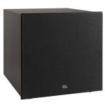 JBL Stage 220P 12" 300W Powered Subwoofer - Espresso Black Dual Rear-Firing Bass Reflex Ports - Line-Level LFE Input - Rear-Mounted Volume / Crossover / Phase / Power Controls - Adjustable Floor Spikes - 500W Peak