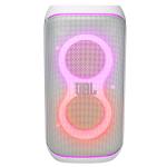 JBL PartyBox Club 120 160W Wireless Portable Party Speaker - White Powerful JBL Pro Sound - Bluetooth + Dual Mic & Guitar Inputs - Futuristic RGB Lightshow - Splashproof - Auracast - Foldable Handle & Replaceable Battery - Up to 12 Hours of