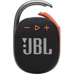 JBL Clip4 Ultra-portable Rugged Bluetooth Speaker with Carabiner - Black & Orange - Original JBL Pro Sound - IP67 Waterproof & Durable - Up to 10hrs playtime
