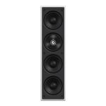KEF THX Rectangle In-Wall Speaker with 3x4"(LF) / 1x4"(MF) / 1x.75"(HF) Drivers - Ultra Thin Bezel - THX Certified 2.1 / 5.1 & 7.1 System - Uni-Q with Tangerine Waveguide