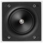 KEF CI160.2CS Ultra Thin Bezel 6.5" Square In-Wall Speaker - (Sold as Each) 160mm Uni-Q Driver with 16mm Aluminium Dome Tweeter with Tangerine Waveguide - Magnetic Grille - IQ64 Rated
