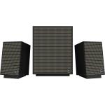 Klipsch Remanufactured ProMedia Heritage 2.1 220W Multimedia Computer Speaker System with 8" 150W Subwoofer - Black Premium Wooden Finish - 3.5mm / RCA / USB / Bluetooth Inputs - Wireless Remote Included /PB 6 mths warranty