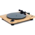MARLEY Stir It Up Lux EM-JT010-SB Premium Wireless Turntable Vinyl Record Player with Built-in Pre-Amp - Luxurious Bamboo + Glass Finish - Audio-Technica AT-95E Cartridge - Bluetooth 5.3 + RCA + 3.5mm Connectivity