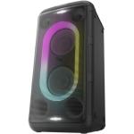 Panasonic SC-BMAX10 150W Wireless Portable Battery-Powered Party Speaker - Black Bass Boost - Bluetooth + 3.5mm AUX + Optical + USB + Mic + Guitar inputs - RGB LED Lightshow - Dual 5.5" Woofers + Dual Tweeters - Easy carry handle - Up to 15