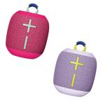 Ultimate Ears UE WONDERBOOM 4 (Bundle of 2) Wireless Portable Bluetooth Speakers - Hyper Pink + Enchanting Lilac