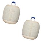 Ultimate Ears UE WONDERBOOM 4 (Bundle of 2) Wireless Portable Bluetooth Speakers - 2x Sand Beige