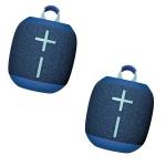 Ultimate Ears UE WONDERBOOM 4 (Bundle of 2) Wireless Portable Bluetooth Speakers - 2x Cobalt Blue