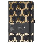 Castelli QO1LG-002 Castelli Notebook Gold Pocket Ruled Nest