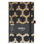 Castelli QO4LG-002 Castelli Notebook Gold Mid Ruled Nest
