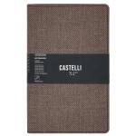 Castelli QO4LI-U50 Castelli Notebook Harris Mid Ruled Coffee Brown