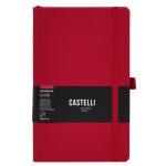 Castelli QO4LU-644 Castelli Notebook All Colour Mid Ruled Red