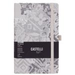 Castelli QO4IH-W01 Castelli Notebook Shabby Mid Ruled Grey Texture