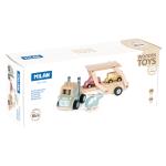 Milan 660525 Milan Wooden Educational Wheels on the Road Vehicle Transporter