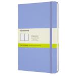 Moleskine QP062B42 Notebook Large Plain Hydrangea Blue Hard