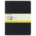 Moleskine QP322 Cahier Journals XL Black Square Pack 3