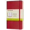 Moleskine QP613F2 Notebook Pocket Scarlet Red Soft Cover Plain