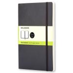 Moleskine QP618 Notebook Large Plain Black Soft
