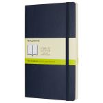 Moleskine QP618B20 Notebook Large Plain Sapphire Blue Soft