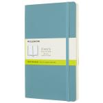 Moleskine QP618B35 Notebook Large Plain Reef Blue Soft