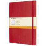 Moleskine QP621F2 Notebook XL Scarlet Red Soft Cover Ruled