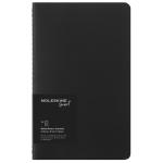 Moleskine SMNLCH31BK  Smart Cahier Journal Large Ruled Black Pack 2
