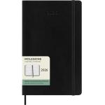 Moleskine DSB12WH3Y26 Moleskine Diary 12 Month Weekly Horizontal SC Large Black 2026