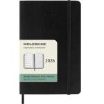 Moleskine DSB12WN2Y26 Moleskine Diary 12 Month Weekly + Notes SC Pocket Black 2026