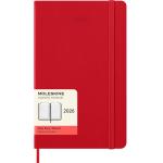 Moleskine DHF212DC3Y26 Moleskine Diary 12 Month Daily HC Large Scarlet Red 2026